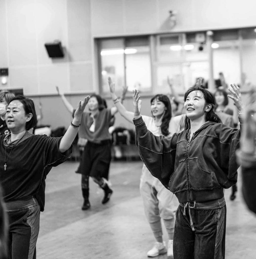 Salsation participant enjoying a class